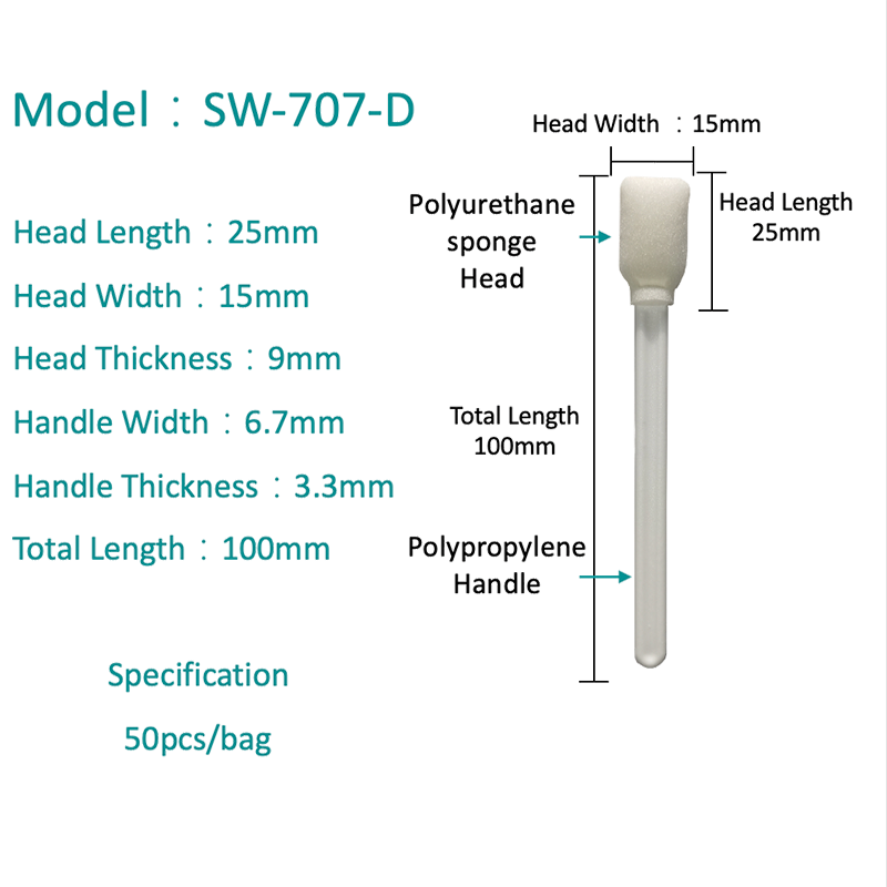Sw-DCCVII-D magnum rectangulum spongia Swab