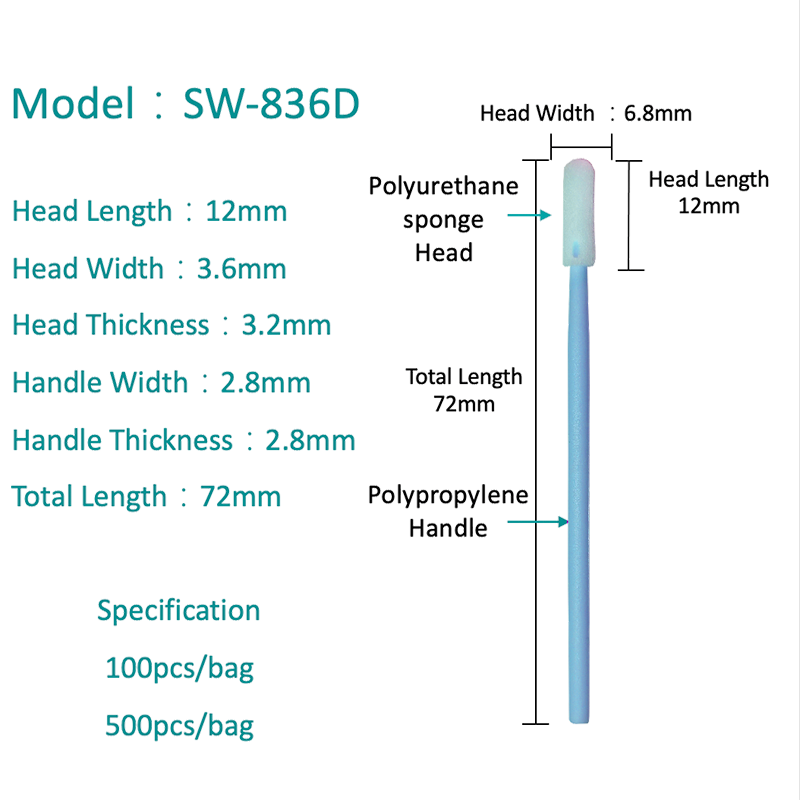 Sw-836D parva inflectere tip spumam pulsus swaf